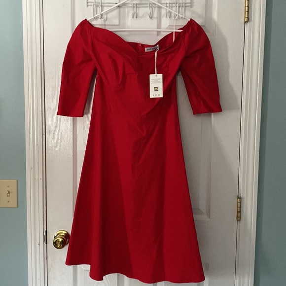 GRACE KARIN Women's Off Shoulder Pleated Flared A-line Cocktail Party Dress - Picture 4 of 10